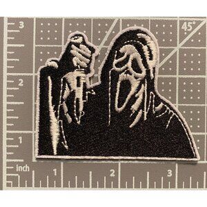 Scream Ghostface Killer Horror Movie 3in Patch Iron / Sew-On